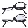 Magnifying Makeup Glasses Eye Flip Down Lens Fashionable Makeup Single Sided Glasses Black