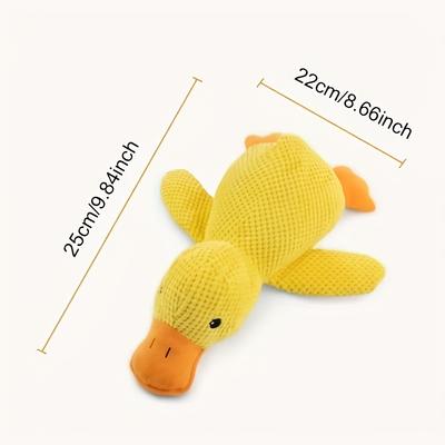 Dog Toy Plush Companion Sleeping Duck Bite Resistant Teeth Grinding Sound Relief Duck Sound Toy