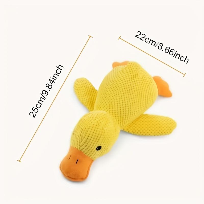 Dog Toy Plush Companion Sleeping Duck Bite Resistant Teeth Grinding Sound Relief Duck Sound Toy