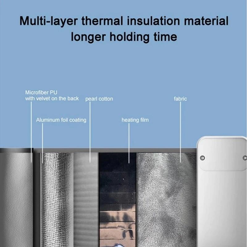 Wireless Portable Milk Bottle Warmer 37-55° Adjust Temperature Baby Warmer Bottle USB Rechargeable LED Display Milk Warmer