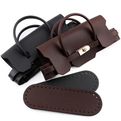 Bolsa de Tejido Artesanal Set de Accesorios Crea Bolsas Hechas a Mano Únicas Cuero PU Bolsa de Tejido de Punto Ganchillo Accesorio de Costura