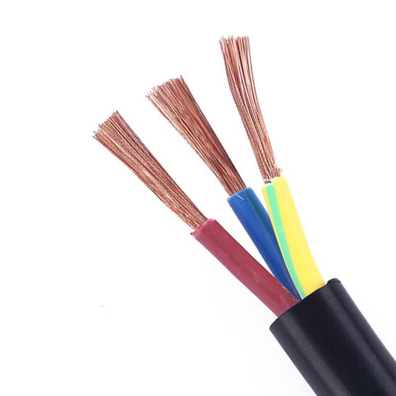 Câble d'alimentation en cuivre ignifugé Jia Yan RVV 3x2,5 mm²