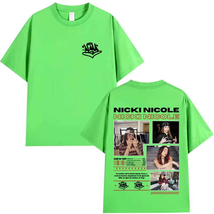 Nicki Nicole Fashion T Shirts Harajuku High Quality Tee ONeck Short Sleeve Cotton Mens Woman Cozy TShirts Gift Tops Streetwear