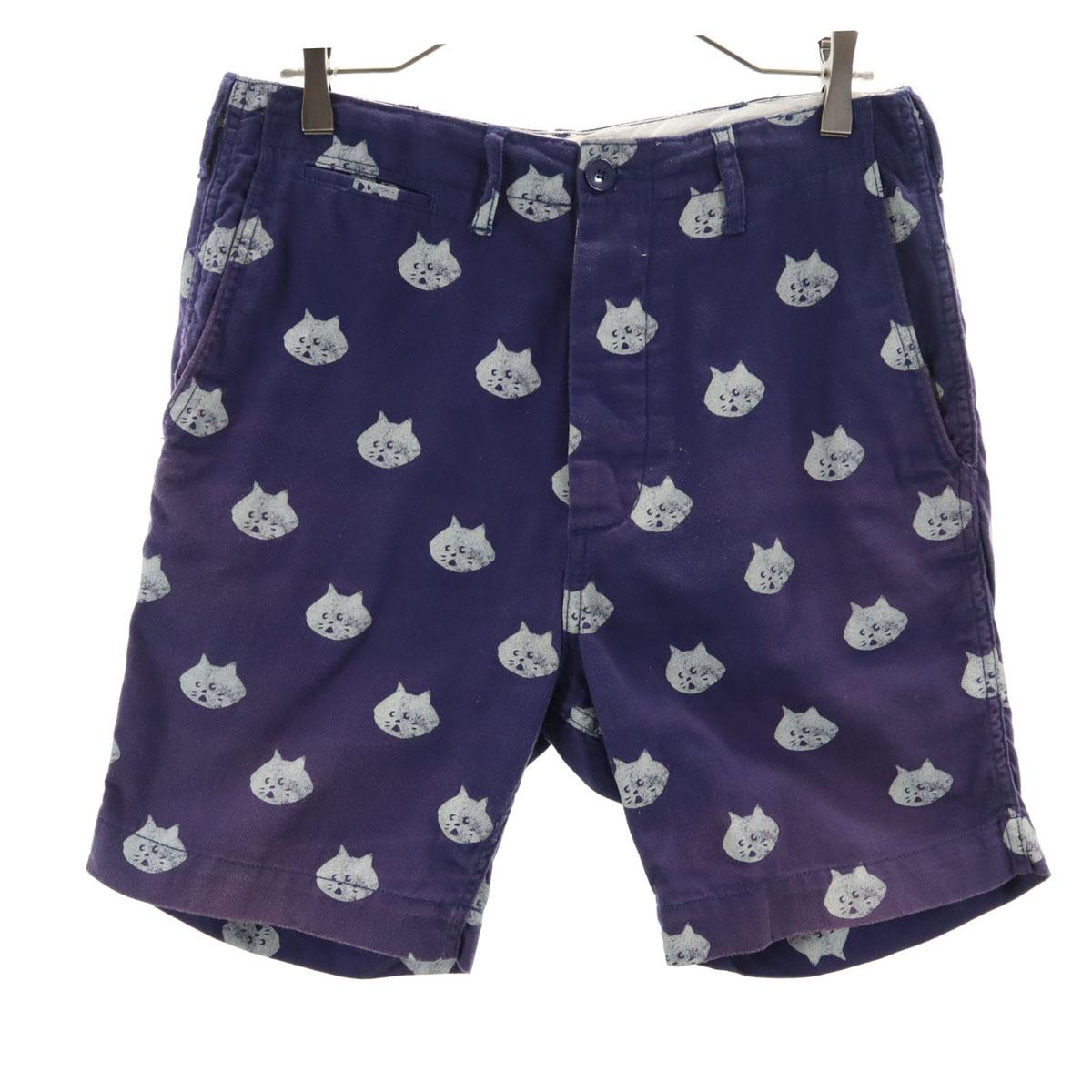 

Шорты с кошачьим принтом Ne-net 3 Темно-синие Мужские Б/У
