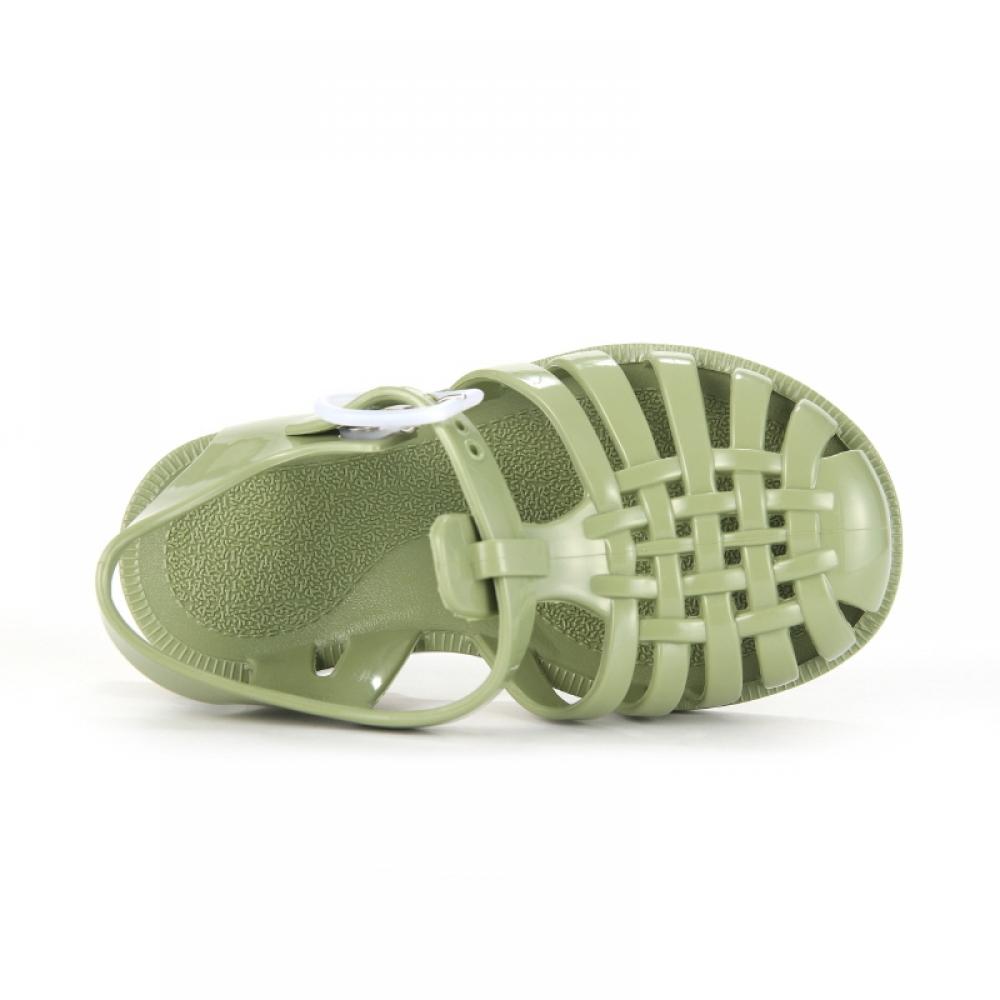 Meduse Sun 201 Olive Olive Green Kids Kids Jelly Shoes Sandals