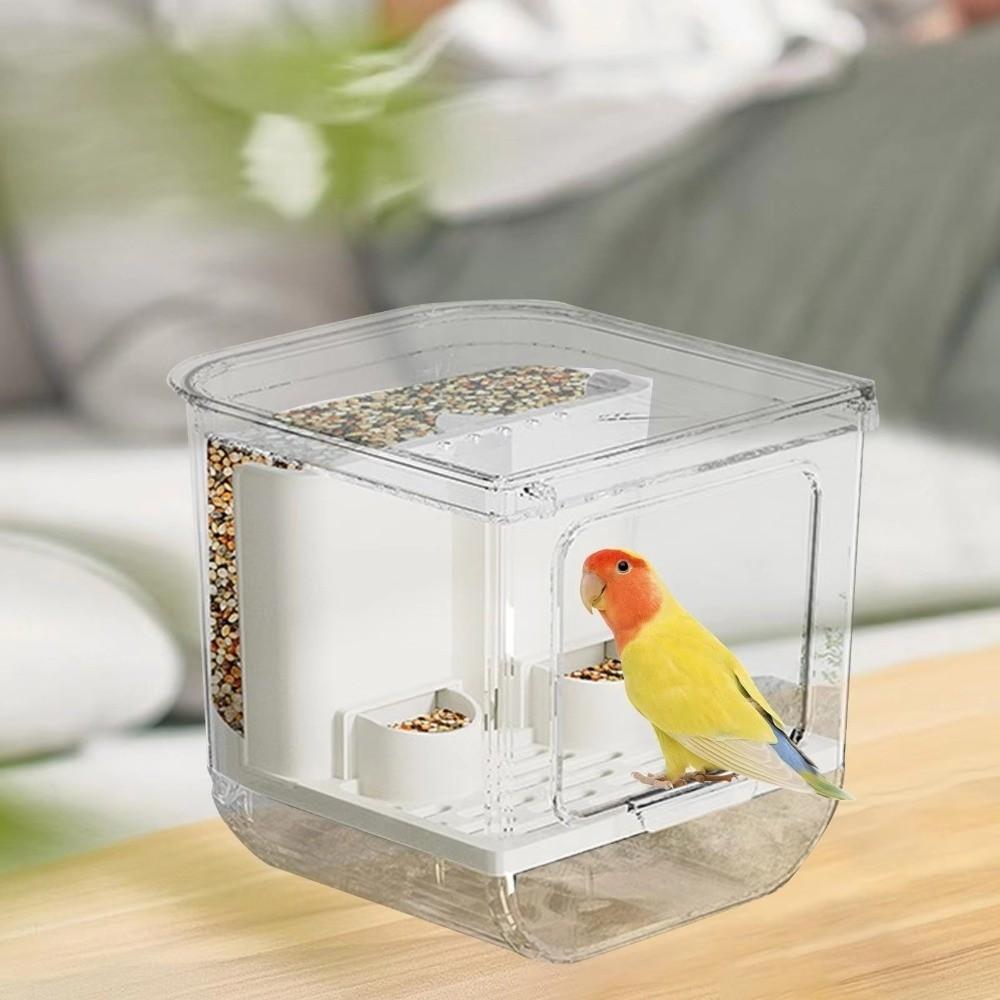 Transparent Automatic Feeding Device Large Capacity Bird Food Dispenser  Balcony