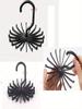 1pc Rotating Scarf and Tie Hanger, Anti Slip Plastic Multifunctional Accessory Hanger