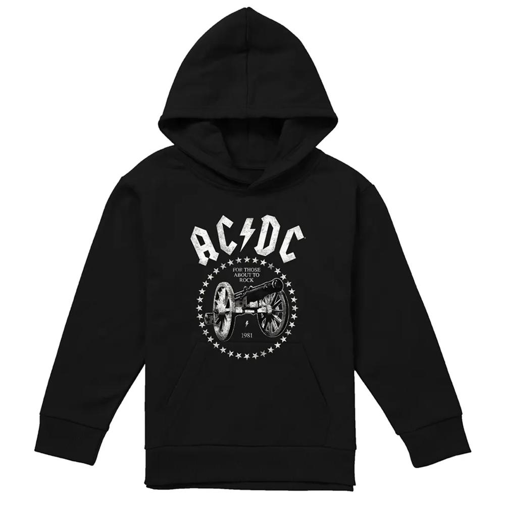 AC/DC Childrens/Kids About To Rock Cannon Hoodie
