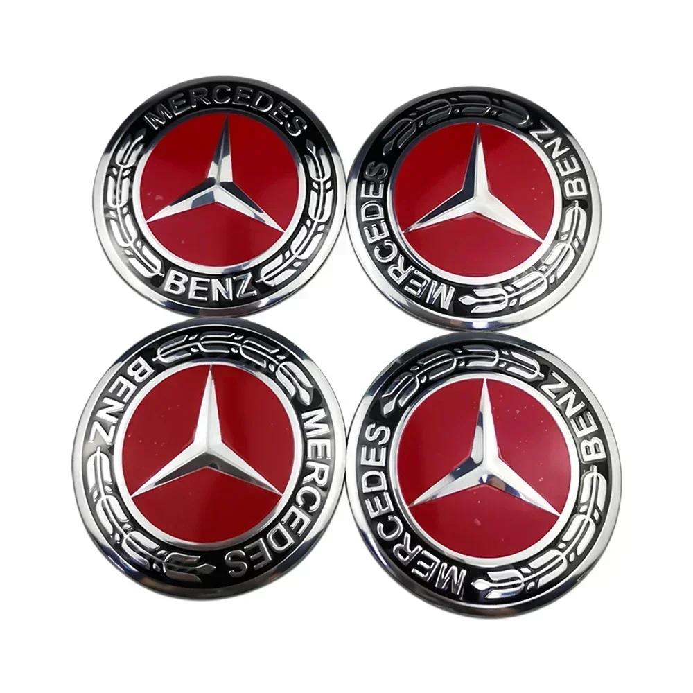Hot Car Sticker 56mm Car Wheel Center Hub Emblem Sticker for Mercedes Benz W203 W204 W205 W209 W210 W211 W212 W176 W166 W163 W22