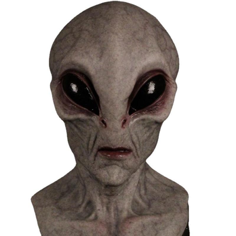 Halloween Alien Mask Scary Headgear UFO Source of props COS Alien Headgear