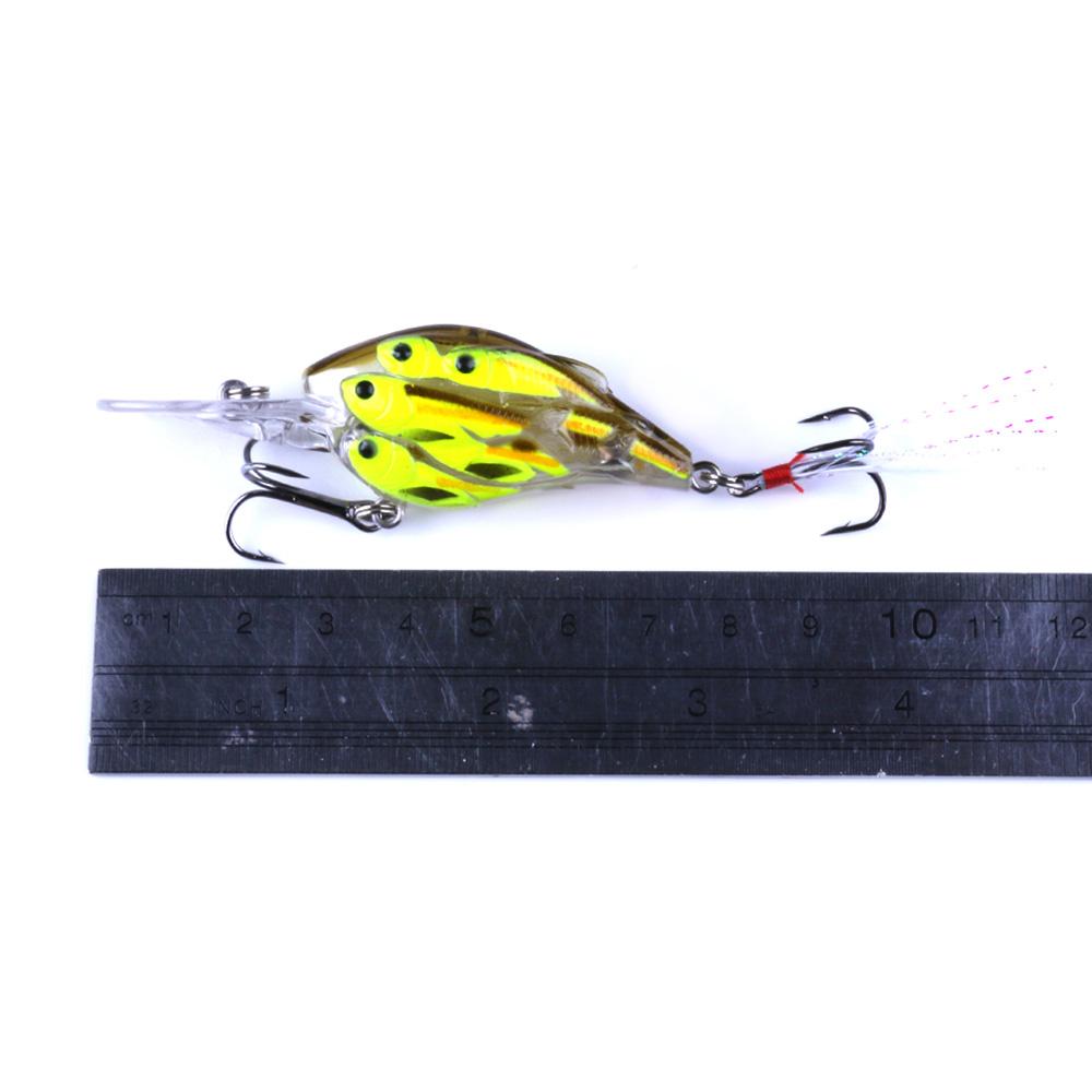 1pc HENGJIA  Crankbait Swim Bait 8fishes Plastic Bionic Wobbler Fishing Tackle
