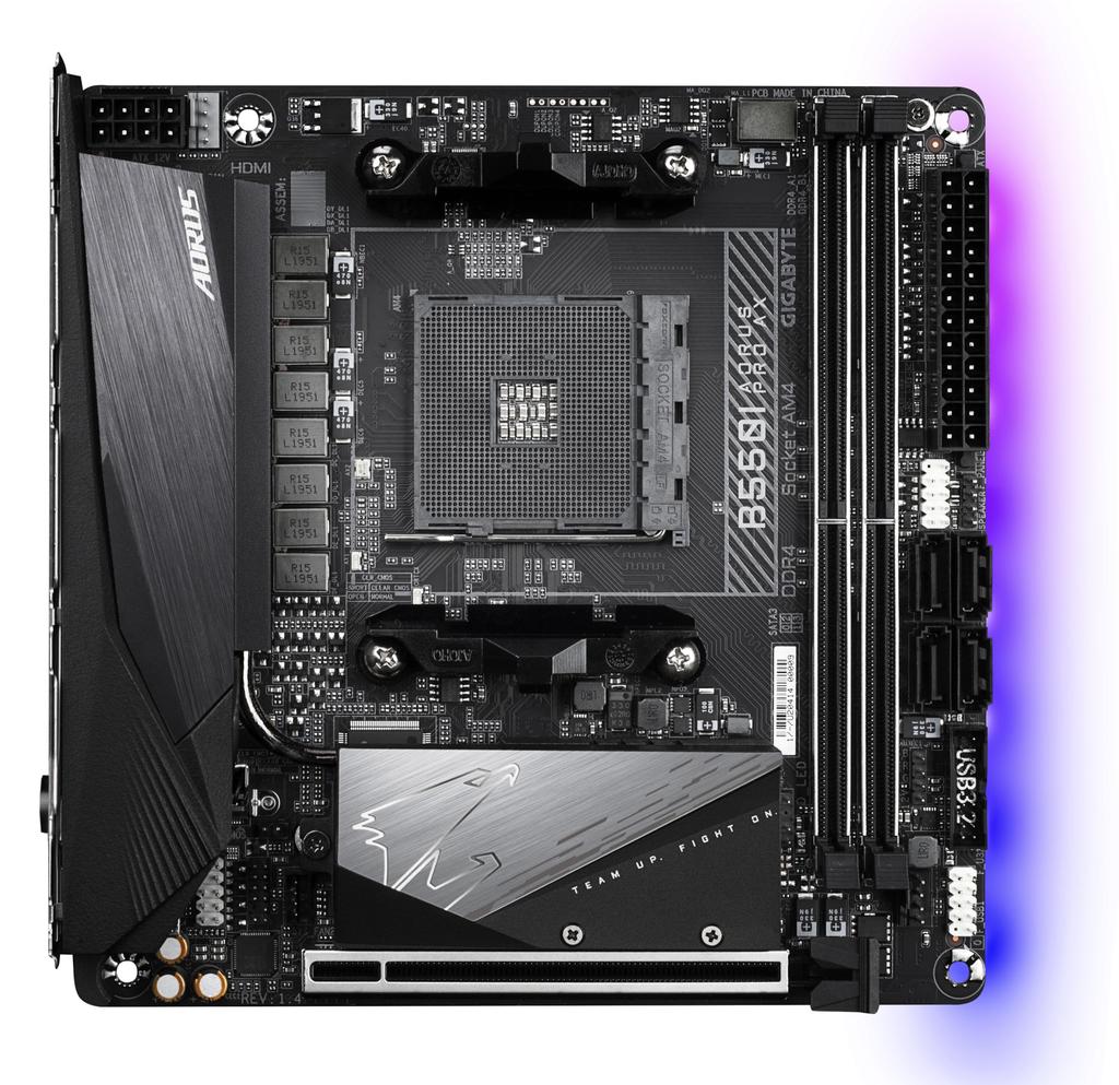 GIGABYTE B550I AORUS PRO AX Motherboard MiniITX B550 MB4998 Rev.1.x [AMD Chipset]
