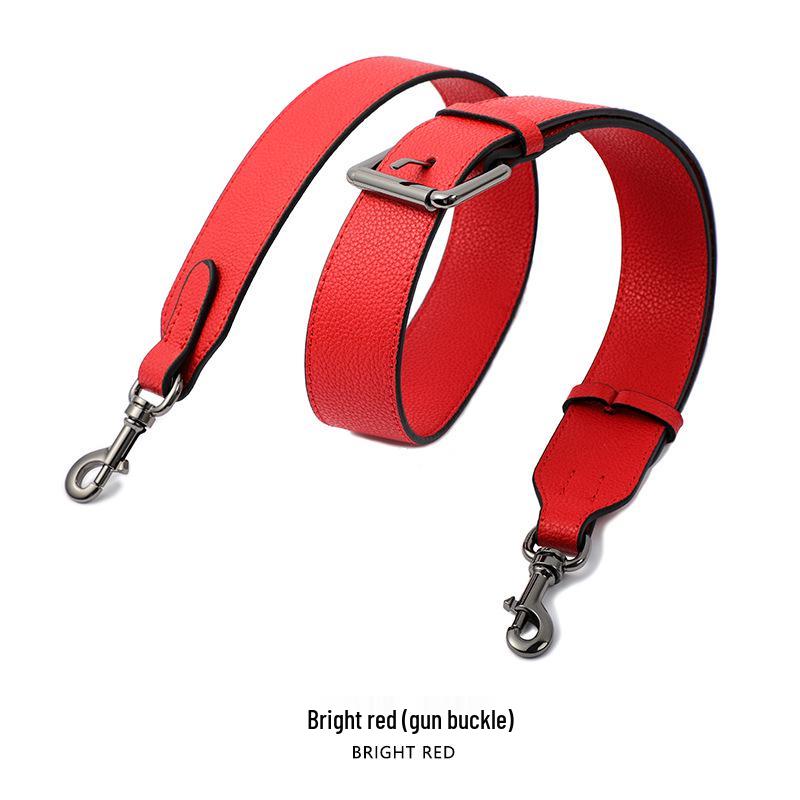 Lychee Grain Cowhide Bag Replacement Strap - Dionysus Versatile Wide Shoulder Strap MHS-A-9