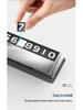 Creative Luminous Temporary Car Parking Sign with Movable Phone Code and Numbers