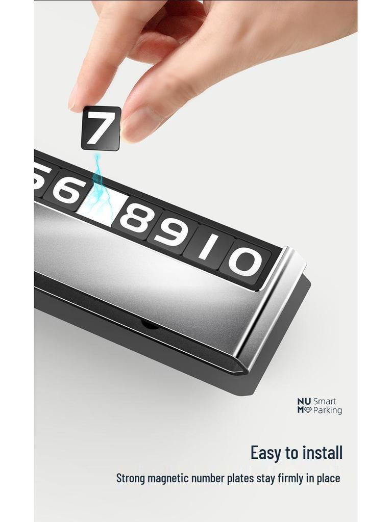 Creative Luminous Temporary Car Parking Sign with Movable Phone Code and Numbers