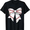 Baseball Mom Coquette Bow For Gameday T Shirt