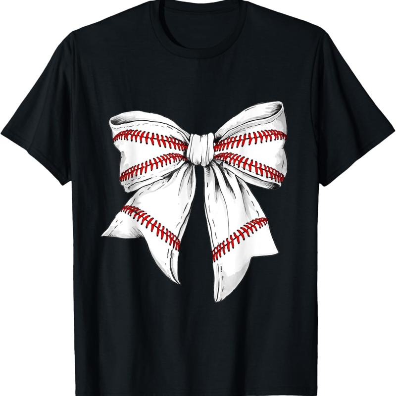 

Baseball Mom Coquette Bow For Gameday T Shirt 5XL різнокольоровий