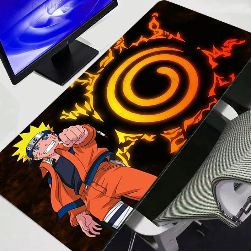 Mouse Pad Naruto XL Lockedge Large Gaming Accessories Computer Gamer Keyboard Mat Desk Mousepad For Csgo Durable