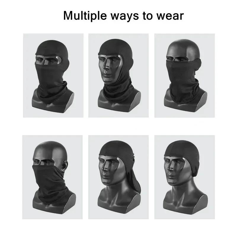 Motorcycle Balaclava Full Face Cover with Arm Sleeve Warmer Wind Shielding Breathable Motorbike Motocross Biker Cycle Riding Anti Practical Use