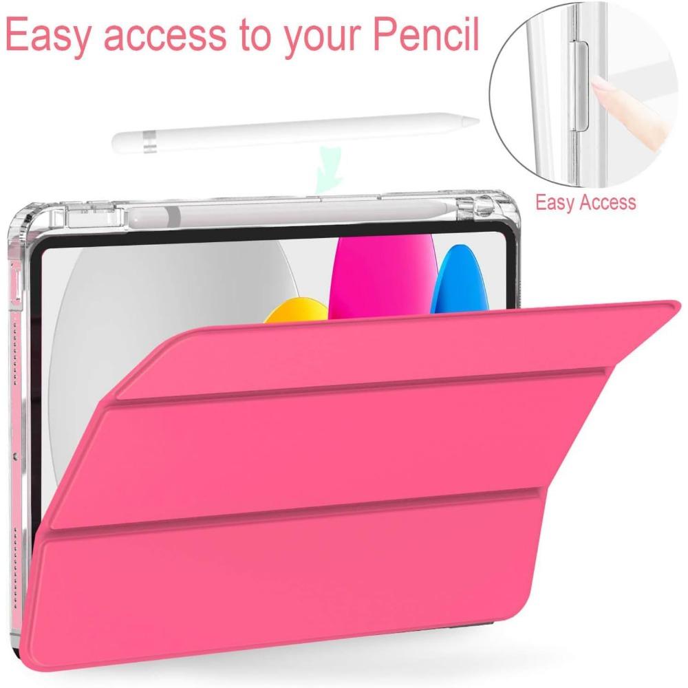 Průhledný kryt pro iPad Air 6 Model 2024 se slotem pro Apple Pencil, design proti ohnutí pro iPad Pro 11 Mini 6