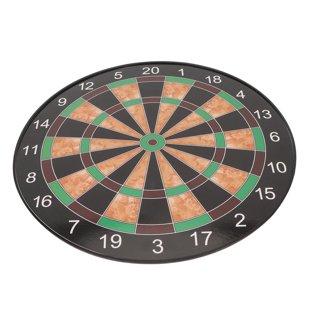 17 Inch Dart Board Game Set Double Sided Magnetic Dart Board with Magnetic Darts Brown