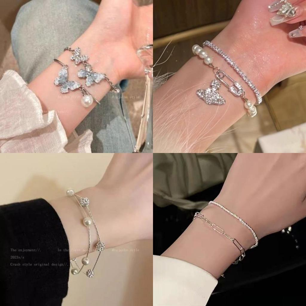 Summer-Ready: Chinese Ethnic Style Light Luxury Bracelet - Trendy and Versatile for Women