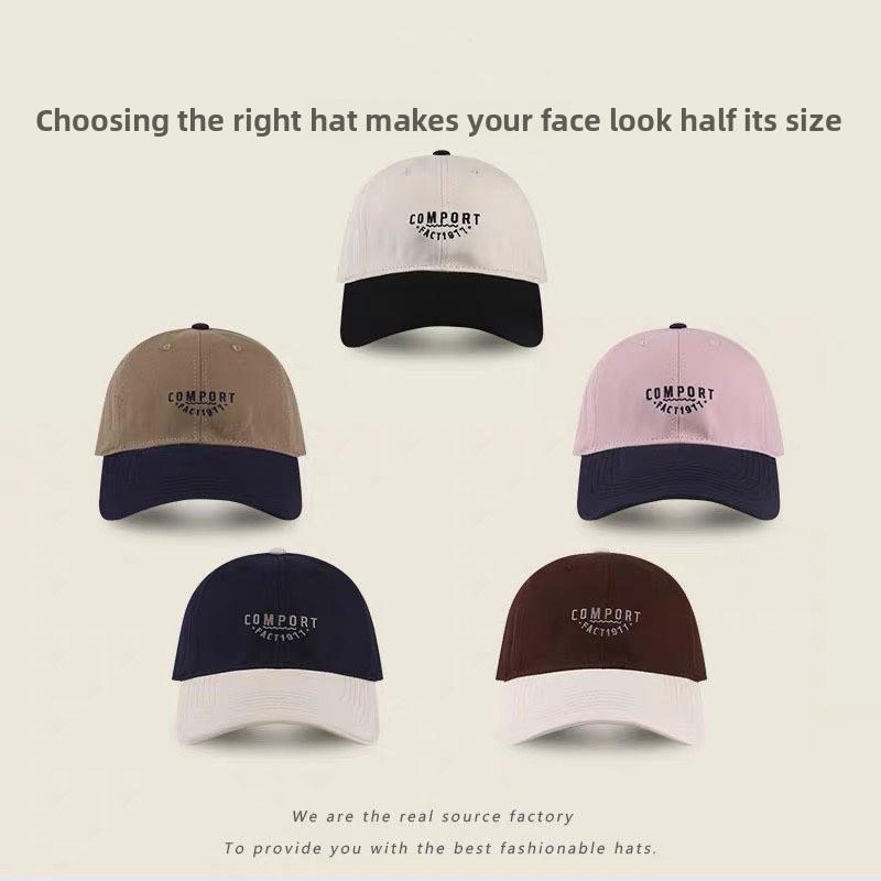 Casquette de Baseball en Coton Pour Femmes Hommes Avec Large Bord Protection Solaire Été Décontracté Mode