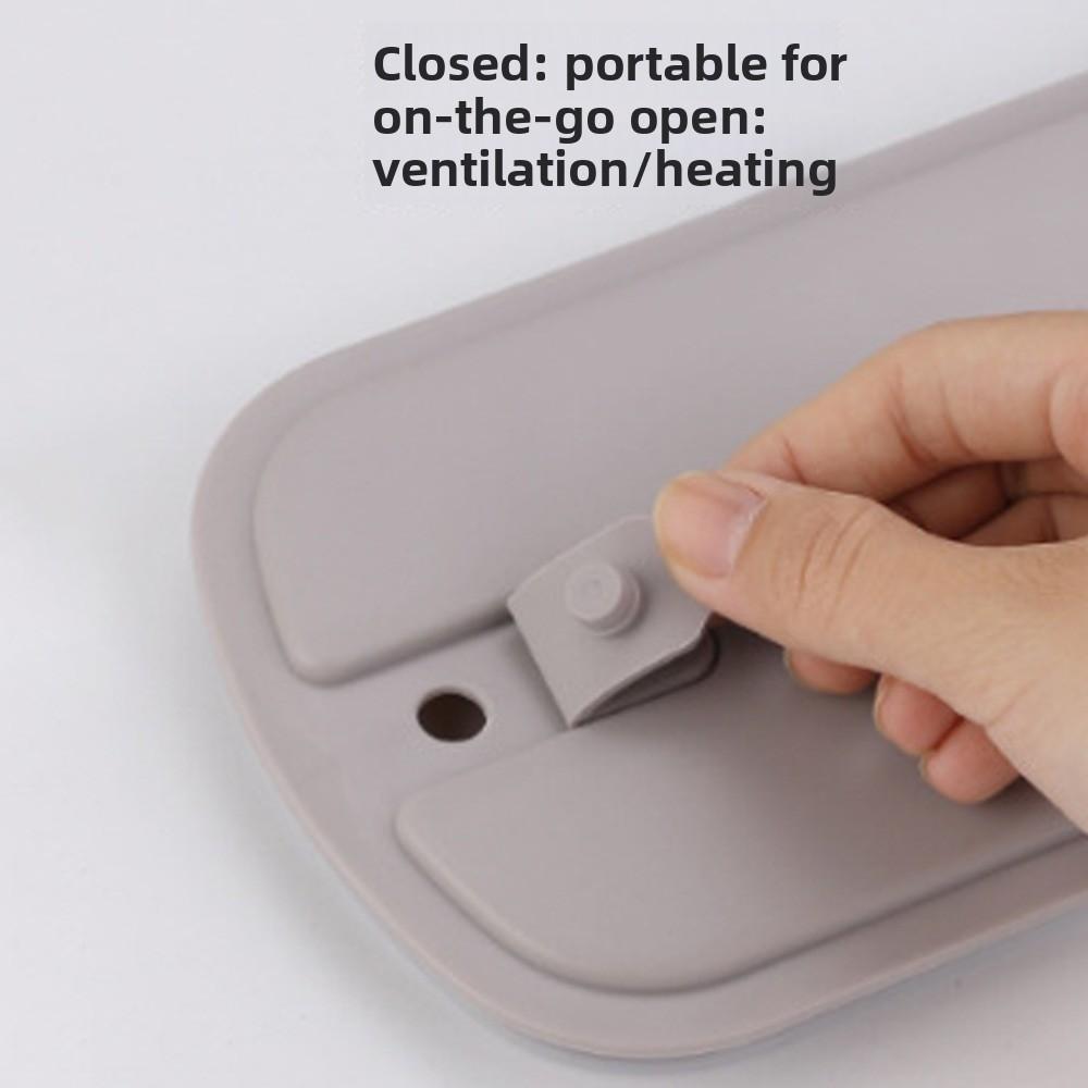 Silent Heating Heated Warmer Lunch Box No Need Water Constant Temperature Lunch Box  Office Worker