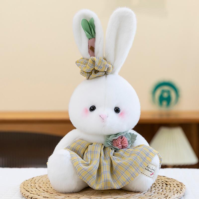 Pink Bunny Plush Toy For Couples Gift Soft Animal Doll For Kids And Adults