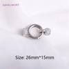 Trendy 18K Gold Plated Round Pearl Clasps Fastener For Bracelet Necklace Making Fittings,DIY Jewellery Making Supplies Wholesale