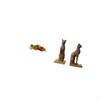 Joseph Resin Sculpture And Cat Figurines Decorative Bookends for Tabletop Shelf Office Desk