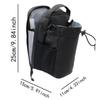 Portable Magnetic Water Bottle Carriers with Drawstring and Phone Pockets Gym Bag for Hiking Cycling and Travel Use