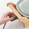Ovale Grillplatte, Heizung, integrierte Konstruktion, Keramik-Kochplatte, Braten, Echtholz, stilvoll, stilvoll [Toffy] K-GP1 (Blasses Aqua) Backen/Köcheln/Dämpfen/Rühren 230℃