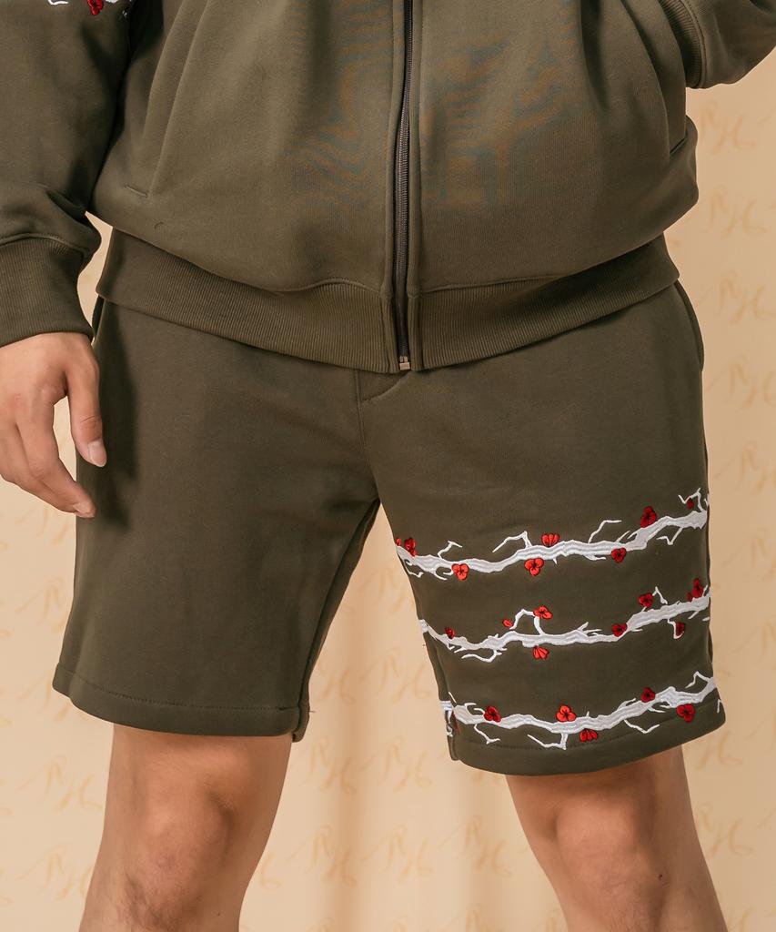Asiha Ash21-02P/K Plum Blossom 3-Stripe Training Set Bottoms Khaki