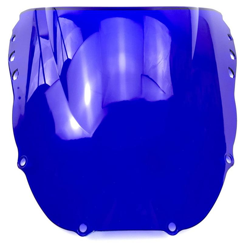 Motorrad Doppelblase Windschutzscheibe Windschutz Scheibe Für 1998 1999 Honda CBR900RR CBR 900 RR 919 CBR919RR Fireblade 98 99 Schwarz