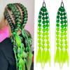 1Pcs Synthetic Wig Lantern Bubble Ponytail Multicolour Fake Braid  Girl Street Photo Modeling Lantern Long Braid