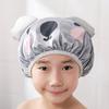 Bath Hair Hat Cartoon Design Waterproof Double Layer Elastic Band Hair Protection Nerdy Koala Cute Kids Bathing Hat Home Supply