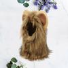 Lion Style Pet Hat Wacky Costume for Halloween Dress Up Adjustable Size Easy To Wear Pet Supplies (L) Dog Hat