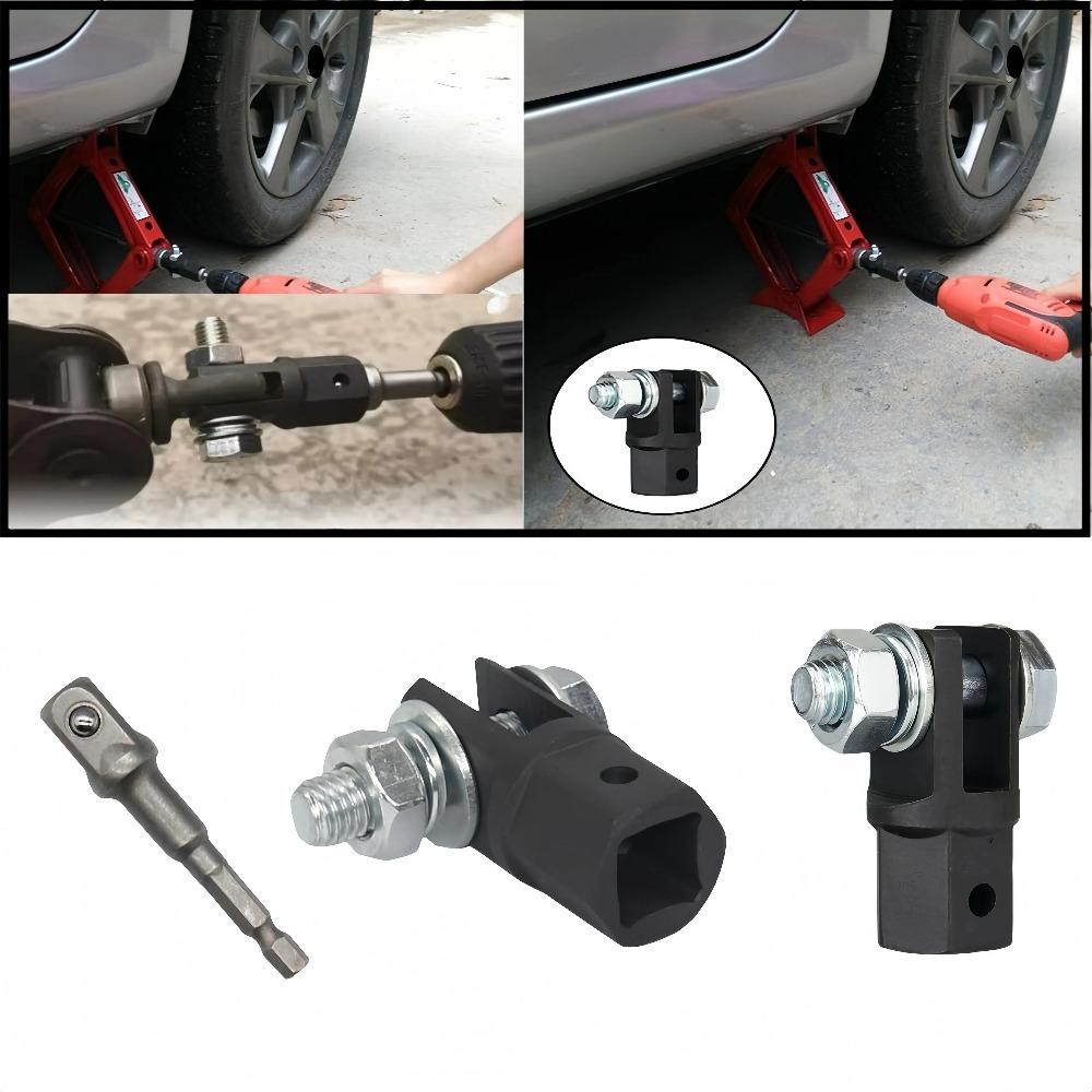 1/2 Inch Scissor Jack Adapter Chrome Vanadium Steel Automotive Wrench Power Drill Socket Adapter Car Truck Tire Repair Tool