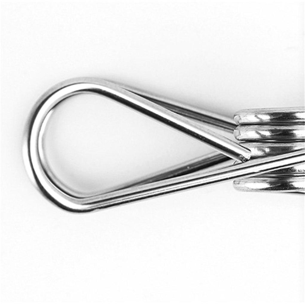 100pcs Stainless Clothes Peg Elastic Clip for Laundry Home Multi-Purpose Quilt Pin Tool
