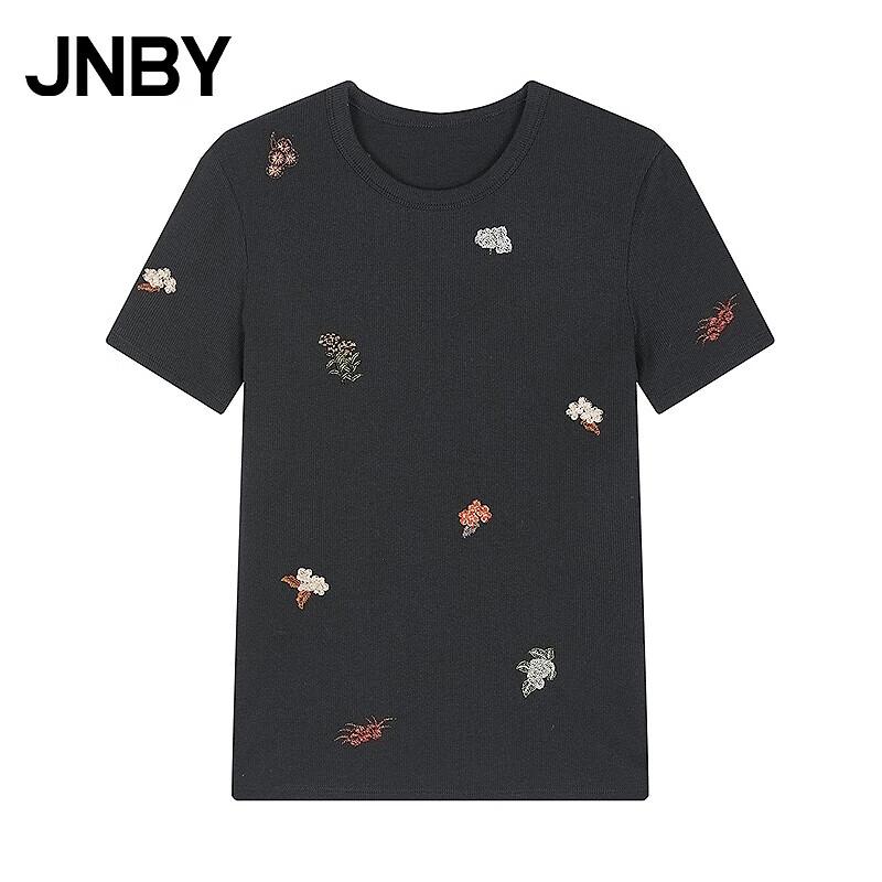 JNBY Slim Fit Round Neck Short Sleeve T-Shirt S 10130₽