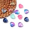 50Pcs/lot Heart Shape Czech Glass Beads Colorful Clear Loose Lampwork Beads for DIY Bracelets Charms Jewelry Making Accessories