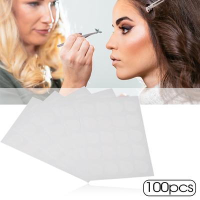 100 Stück 2,5 cm Einweg-Wimpernkleberhalter Palette Wimpernkleber Patches Aufkleber