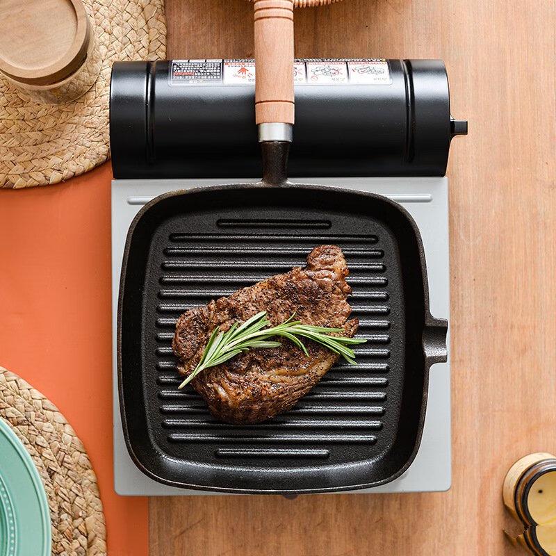 Zhishi Cast Iron Steak Frying Pan