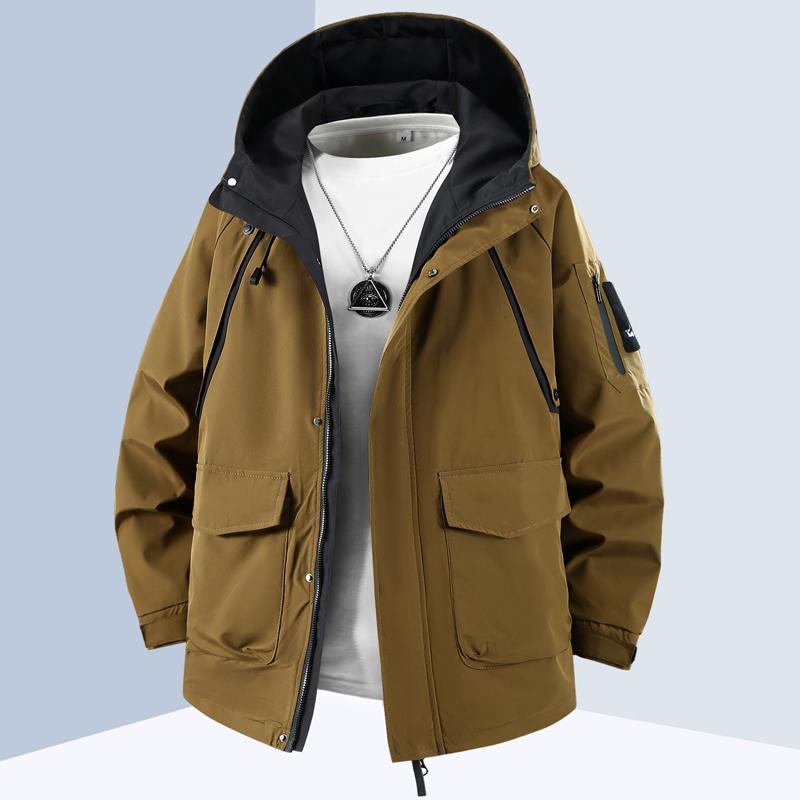 მამაკაცის დიდი ზომის 4XL-11XL დიდი ზომის ქურთუკები, წყალგაუმტარი, ქარსაფარი, კაპიშონიანი, ზედა ტანსაცმელი