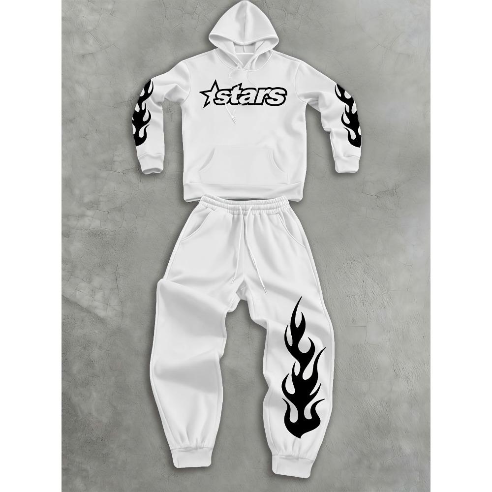 Men's Casual Pullover, Spring and Autumn Long Sleeved Sportswear Set, Casual Classic Cool Street Style, Suitable for Outdoor Wear
