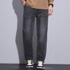Herren Winter Warm Fleecegefüttert Dick Dehnbar Business Casual Jeans Leichte Hosen Bürokleidung