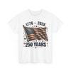 Flag and Stars 250 Years 1776-2026 250th Birthday T-Shirt
