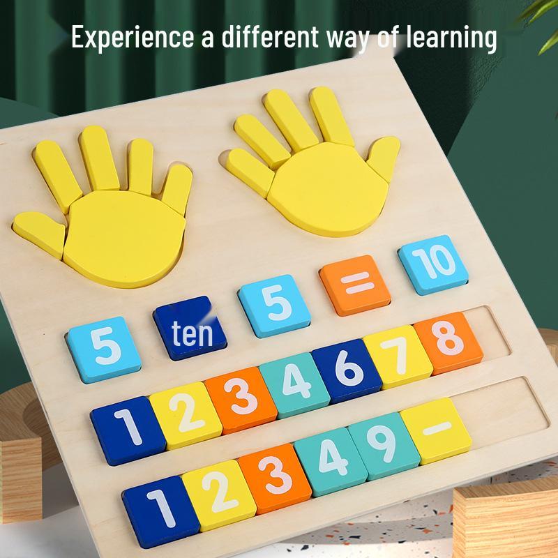 Children's Educational Wooden Abacus Board for Math Learning and Enlightenment