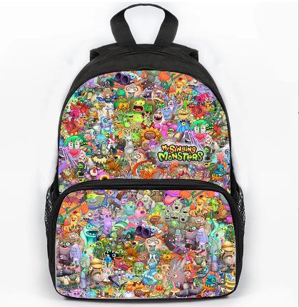 Zaino per Bambini Scuola Primaria e Materna Nuovo My Singing Monsters Concerto dei Mostri Zaino, Zaino Regalo